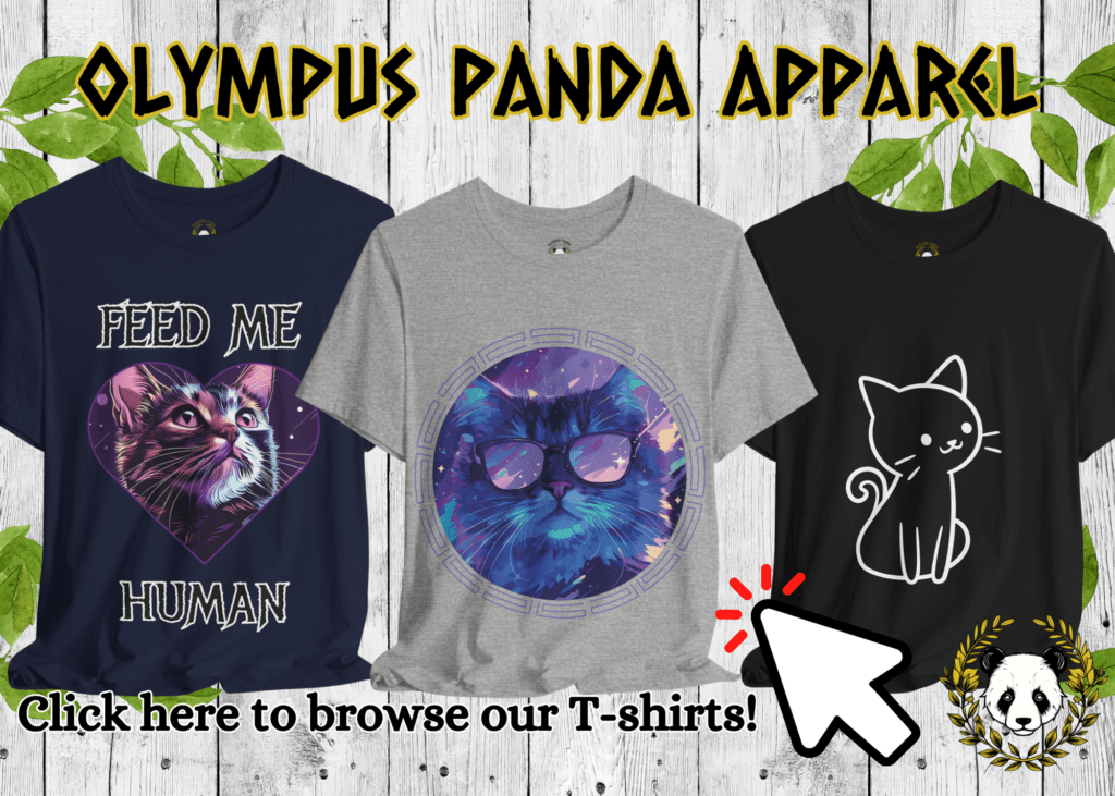 Olympus Panda Apparel Cat T-shirts