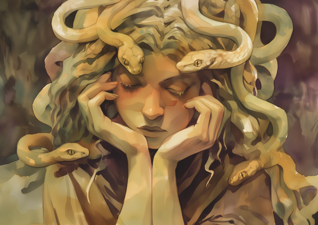 Medusa painting